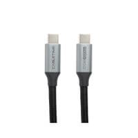 Кабель PowerPlant USB3.1, USB-C - USB-C, 10Gbps, 100W, 20V/ 5A, 4K/ 60HZ, 1м