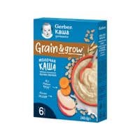 Детская каша Gerber Овсяно-пшеничная Яблоко-Морковь для детей с 6 месяцев 240 г (1100417)