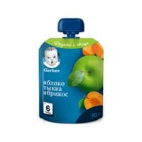 Детское пюре Gerber Яблоко Тыква Абрикос 90 г (7613036034999)