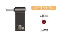 Адаптер PD 100W USB Type-C DC-Male Jack 3.5x1.35 mm – для зарядки. ноутов ASUS, планшетов