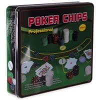 Настольная игра Johnshen Sports Покерный набор на 500 фишек без номинала + сукно (жестяная коробка) (IG-3006)