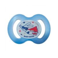 Пустышка Baby-Nova Superhero ночная 6-18 мес. голубая (3962484)