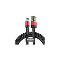 Дата кабеля USB 2.0 AM to Lightning 1.0m Cafule Special Edition 2.4A Black-Red Baseus (CALKLF-G91)