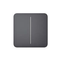 Кнопка для двухклавишного выключателя Ajax SoloButton 2-gang for LightSwitch, Jeweler, беспроводной, graphite