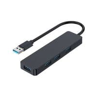 Хаб Gembird на 4 порта USB 3.0, пластик, черный
