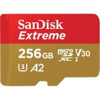 Карта памяти SanDisk Extreme microSDXC card for Mobile Gaming 256GB + 1 year RescuePRO Deluxe up to 190MB/s & 130MB/s Read/Write speeds A2 C10 V30 UHS-I U3; EAN:619659188498