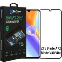 Скло захисне BeCover ZTE Blade A72/V40 Vita Black (708391)