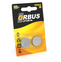 Батарейка CR2032, литиевая, ORBUS, 2 шт, 3V, Blister