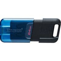 Флэш-накопитель USB3.2 64GB Type-C Kingston DataTraveler 80 M Blue/Black (DT80M/64GB)