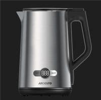 Электрочайник Ardesto EKL-X52E/1.5л/2200 Вт/двойные стенки/LED дисплей/4 темп. режимы/Strix контроль/нержавеющая сталь