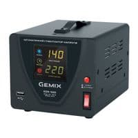 Стабілізатор Gemix SDR-500 500VA (350 Вт), вхід. напруга 140-260В, вих напруга 220В + - 6,8% 50 Гц, цифрові індикатори