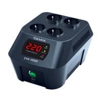 Стабілізатор Gemix ZVK-1000 1000VA (700 Вт), вхід. напруга 140-260В, вих напруга 220В + - 6,8% 50 Гц, цифрові індикатори