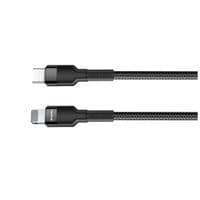Дата кабель ColorWay USB-C to Lightning 0.3m 3А black (CW-CBPDCL054-BK)