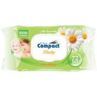 Дитячі вологі серветки Ultra Compact Ромашка 72 шт. з клапаном (8697420531188)