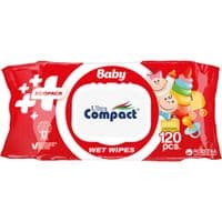 Дитячі вологі серветки Ultra Compact Ecopack з клапаном, 120 шт (8697420534738)