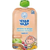 Детское пюре Чудо-Чадо "Мюсли" фруктово-ягодное 9м+ 90 г (4820016254282)