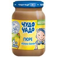Детское пюре Чудо-Чадо Яблоко и банан без сахара с 6 месяцев 170 г (4820016253353)