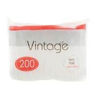 Ватні палички Vintage в поліетиленовій упаковці 200 шт. (4820164151587)