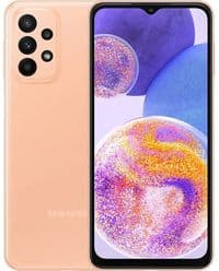 Смартфон Samsung Galaxy A23 (A235), Peach, 2 Nano-SIM, 6.6" (2408x1080, 90 Гц, PLS), Snapdragon 680 (4x2.4+4x1.9 GHz), Adreno 610, 4Gb, 6 50/5/2/2MP + 8MP, 4G, WiFi, BT, NFC, Type-C, 5000 mAh, Android 12 (SM-A235FZOU)