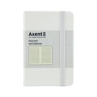 Книга записная Axent Partner 95х140 мм в клетку 96 листов Белая (8301-21-A)