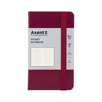 Книга записна Axent Partner, 95x140 мм, 96 аркушів, клітинка, винна (8301-46-A)