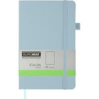 Книга записная Buromax Etalon 125x195 мм 96 листов без линейки обложка из искусственной кожи Голубая (BM.291060-14)