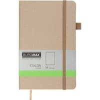 Книга записная Buromax Etalon 125x195 мм 96 листов без линейки обложка из искусственной кожи Золотая (BM.291060-23)