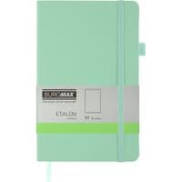 Книга записная Buromax Etalon 125x195 мм 96 листов без линейки обложка из искусственной кожи Мятная (BM.291060-38)