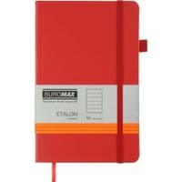 Книга записная Buromax Etalon 125x195 мм 96 листов в линию обложка из искусственной кожи Красная (BM.291260-05)