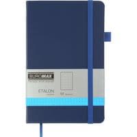 Книга записная Buromax Etalon 125x195 мм 96 листов в точку обложка из искусственной кожи Синяя (BM.291360-02)