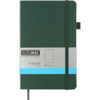 Книга записная Buromax Etalon 125x195 мм 96 листов в точку обложка из искусственной кожи Зеленая (BM.291360-04)