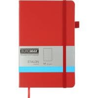 Книга записная Buromax Etalon 125x195 мм 96 листов в точку обложка из искусственной кожи Красная (BM.291360-05)