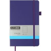 Книга записная Buromax Etalon 125x195 мм 96 листов в точку обложка из искусственной кожи Фиолетовая (BM.291360-07)