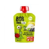Детское пюре Bob Snail Улитка Боб Яблоко Груша Черная Смородина 90 г (4820219343820)