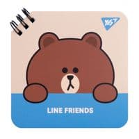 Блокнот Yes Line Friends Brown 110 х 110 80 листов (151749)