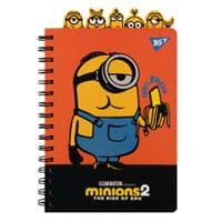 Блокнот Yes Minions А5 150 х 210 двойная спираль с фигурными разделителями 80 листов Линия (151778)