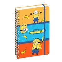 Блокнот Yes Minions А5 80 листов двойная спираль с резинкой Линия (151773)