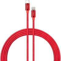 Дата кабеля USB-C to Lightning 1.0m 20W Nylon Red Vinga (VCDCCLM531)
