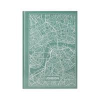 Книга записная Axent Maps London А4 в твердом переплете 96 листов в клетку Би (8422-516-A)