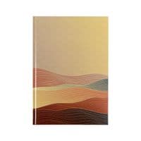 Книга записная Axent Waves А4, 96 листов, ячейка, бронзовая (8422-563-A)