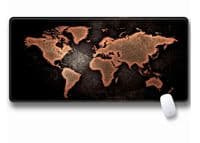 Килимок прогумований Карта світу, з бічною прошивкою, Black, 300x700x3mm (SJDT-21)