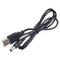 Кабель живлення Atcom (10035) USB(AM) - 3,5DC, 2A, 1м, чорний