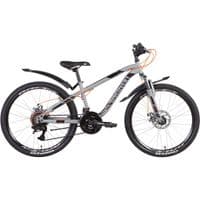 Велосипед Discovery 24" Flint AM DD рама-13" 2022 Light Grey/Black (OPS-DIS-24-271)