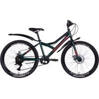 Велосипед Discovery 24" Flint DD рама-13" 2022 Green/Red (OPS-DIS-24-280)