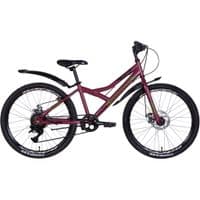 Велосипед Discovery 24" Flint DD рама-13" 2022 Red (OPS-DIS-24-282)