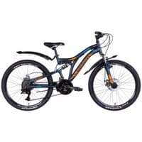 Велосипед Discovery 24" Rocket AM2 DD рама-15" 2022 Blue/Orange (OPS-DIS-24-296)
