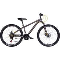 Велосипед Discovery 26" Rider AM DD рама-13" 2022 Dark Grey/Yellow (OPS-DIS-26-521)
