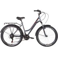 Велосипед Formula 26" Omega AM Vbr рама-18" 2022 Dark Grey/Red (OPS-FR-26-681)