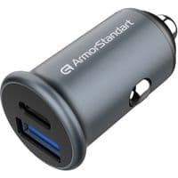 Зарядное устройство для Armorstandart Car USB Type-C PD20W + USB QC 3.0 Grey (ARM65439)