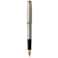Ручка перья Parker P РП Sonnet F32G Тартан серебро+позолота (F32G)